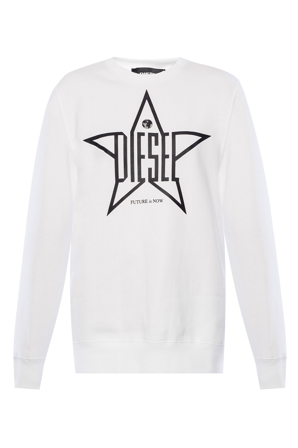 Diesel white clearance sweatshirt